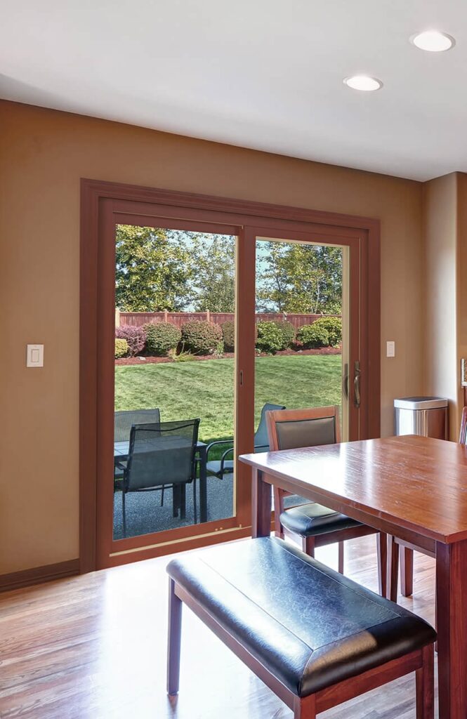 Aeris patio door in a kitchen